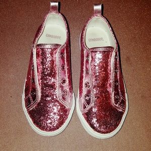 Beautiful pink & silver  glitter shoes